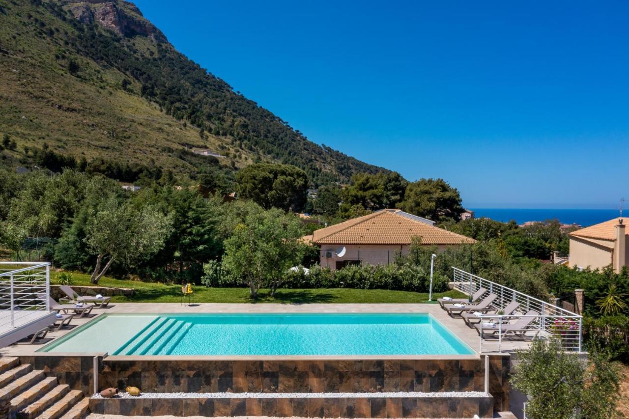Villa Maria Con Piscina E Vista Mare Castellammare del Golfo Exteriör bild