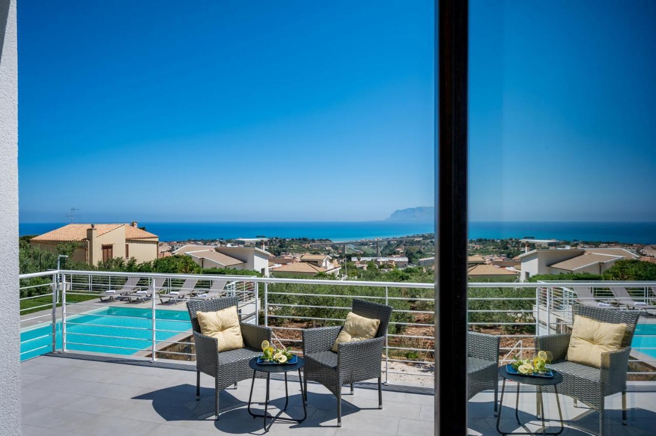 Villa Maria Con Piscina E Vista Mare Castellammare del Golfo Rum bild