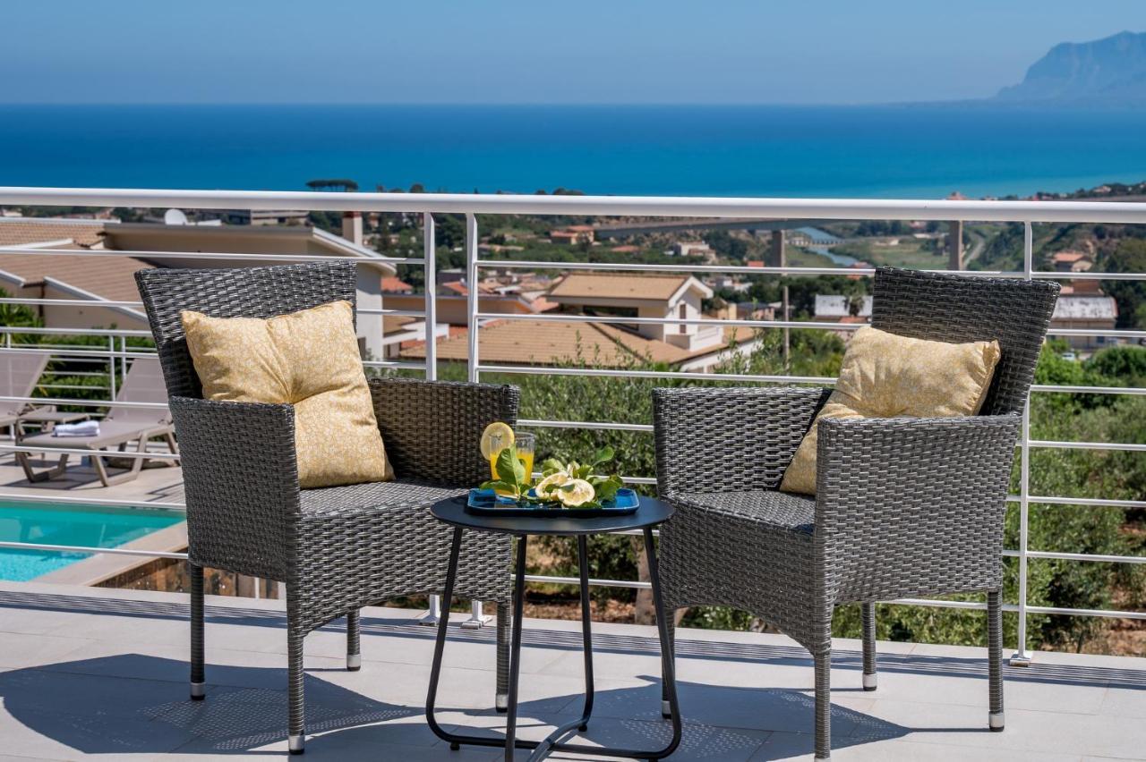 Villa Maria Con Piscina E Vista Mare Castellammare del Golfo Rum bild