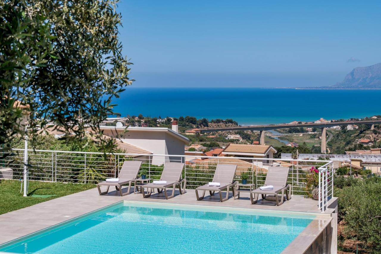 Villa Maria Con Piscina E Vista Mare Castellammare del Golfo Exteriör bild
