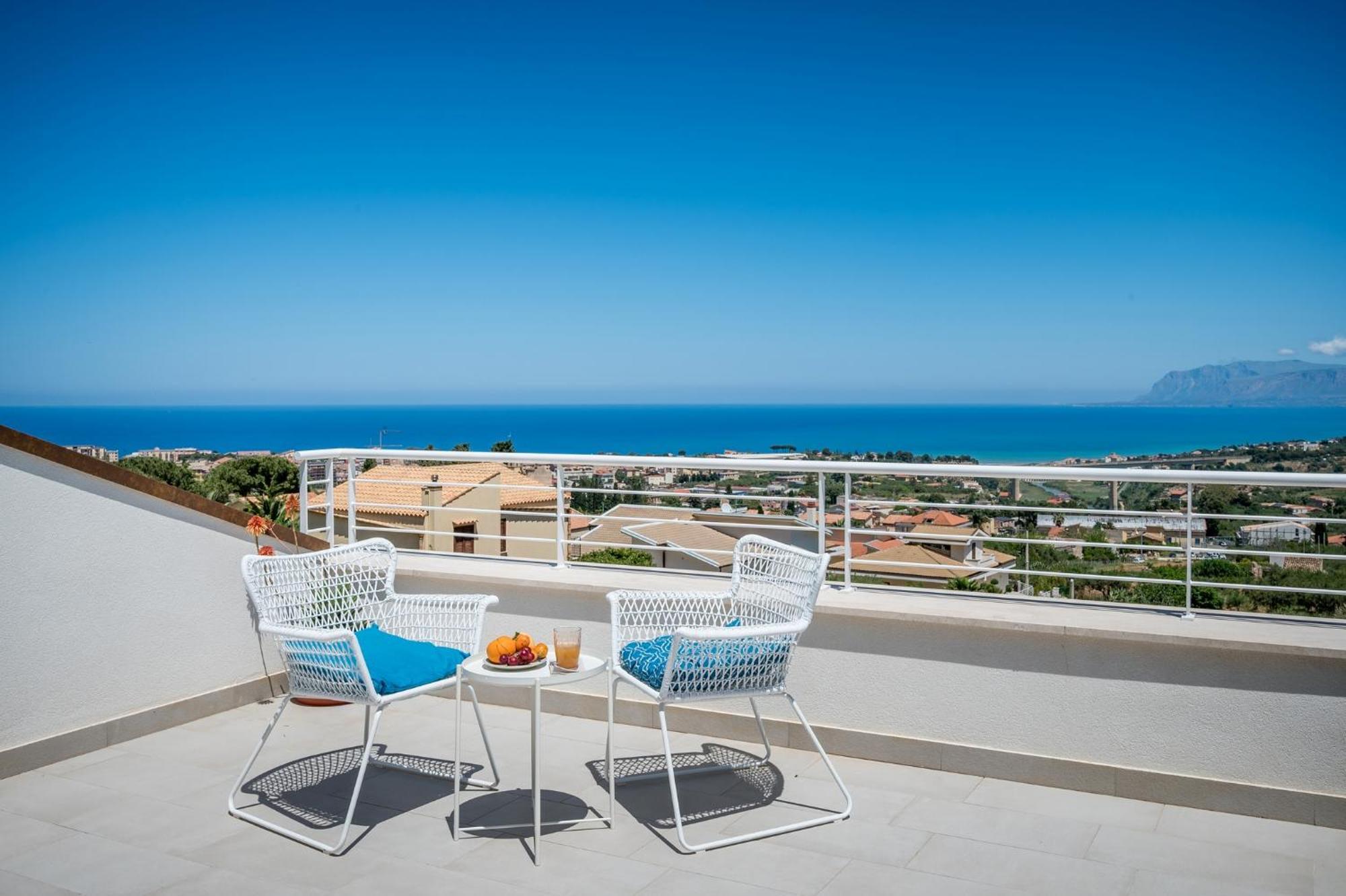 Villa Maria Con Piscina E Vista Mare Castellammare del Golfo Rum bild