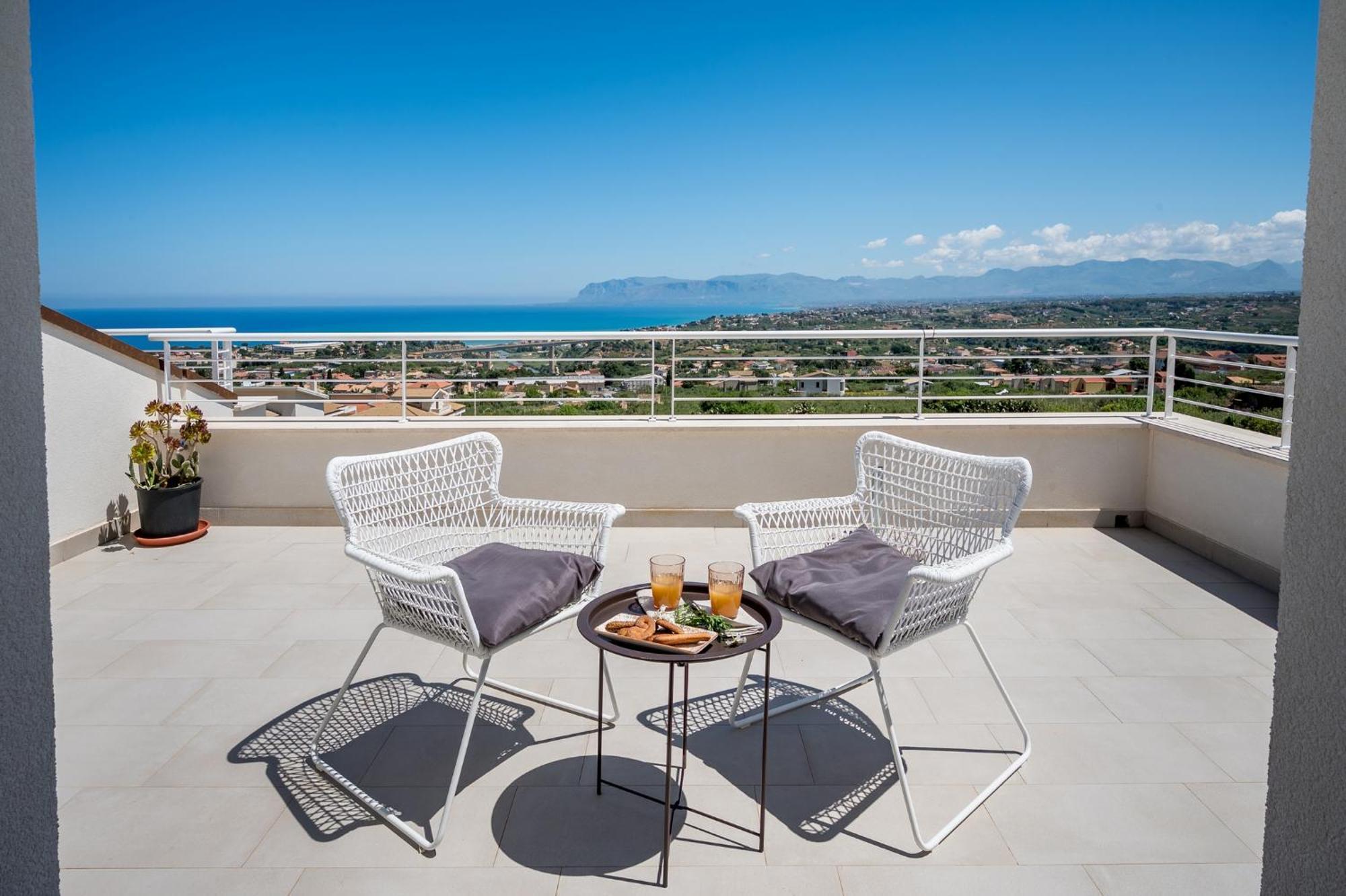 Villa Maria Con Piscina E Vista Mare Castellammare del Golfo Rum bild